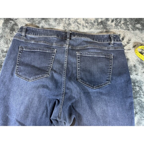 Lane Bryant Women's Blue Denim Mid Rise Skinny Jeans Size 20 - Picture 8 of 8